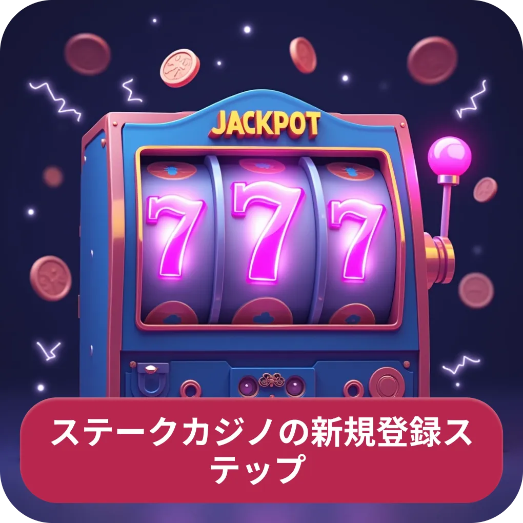 ステークカジノの新規登録ステップ 簡単説明 ステークカジノの新規登録ステップ